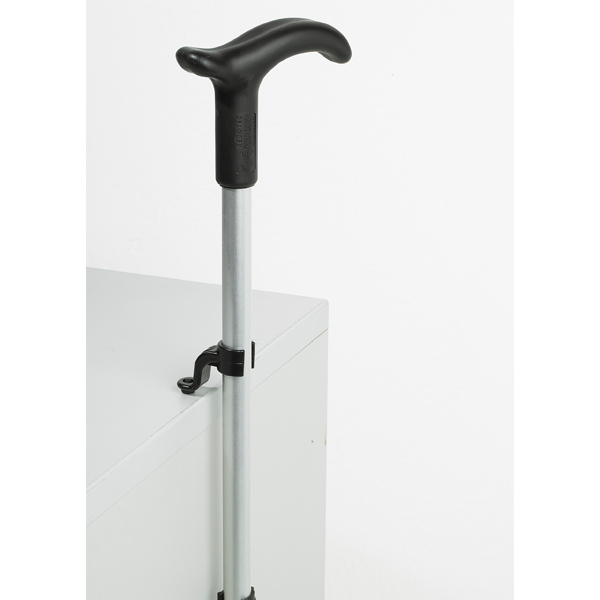 Rebotec Gehstockhalter Flip, Gehhilfen-Halter für 22mm Rohre