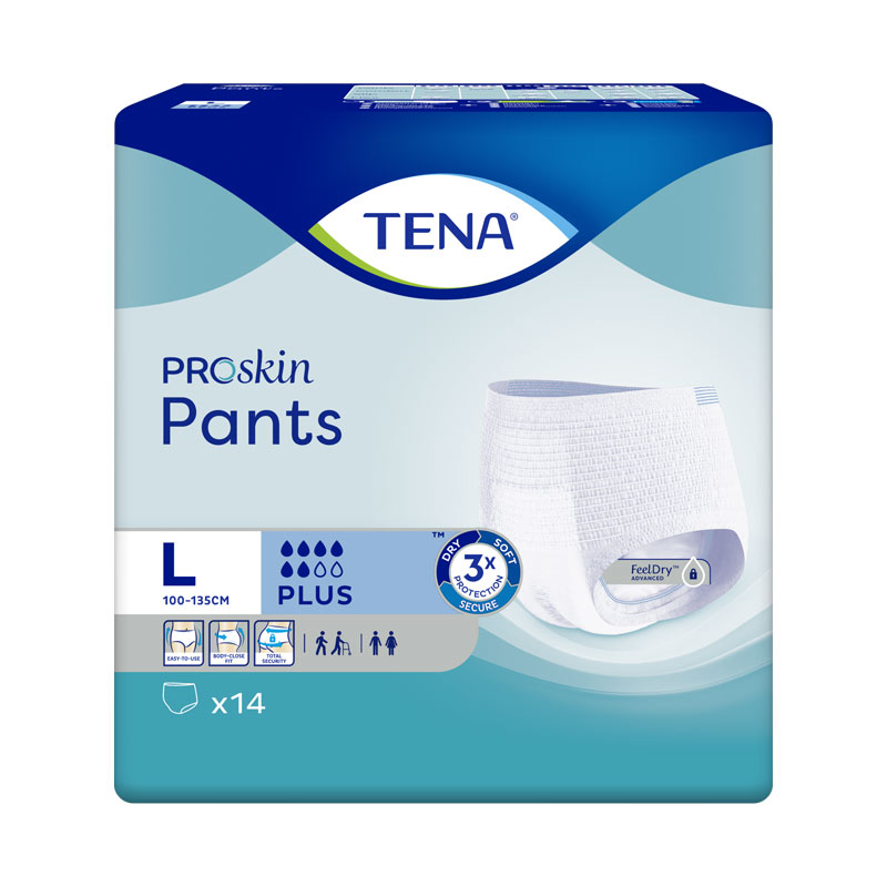 TENA Pants Plus, Windelhose, Xtra Small, Beutel (1 x 14 Stk.)