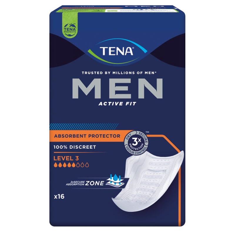 TENA Men Active Fit Level 3, Einlage, Sparpaket (6 x 16 Stk.)