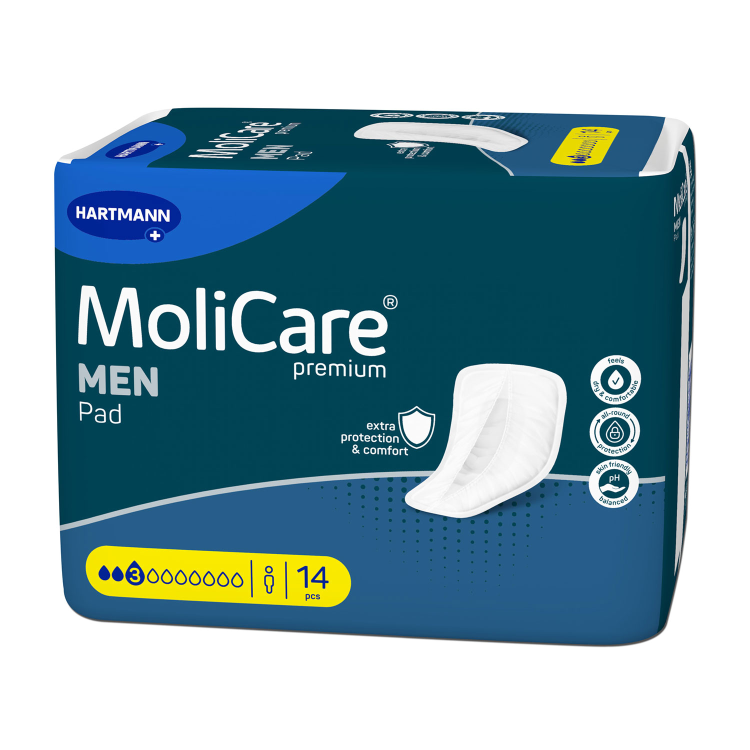 MoliCare Premium MEN PAD 3 Tropfen, Einlage, Beutel (1 x 14 Stk.)
