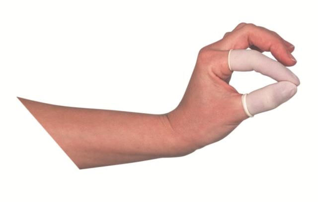 MED Comfort Latex-Fingerlinge, puderfrei, Large (100 Stk.)