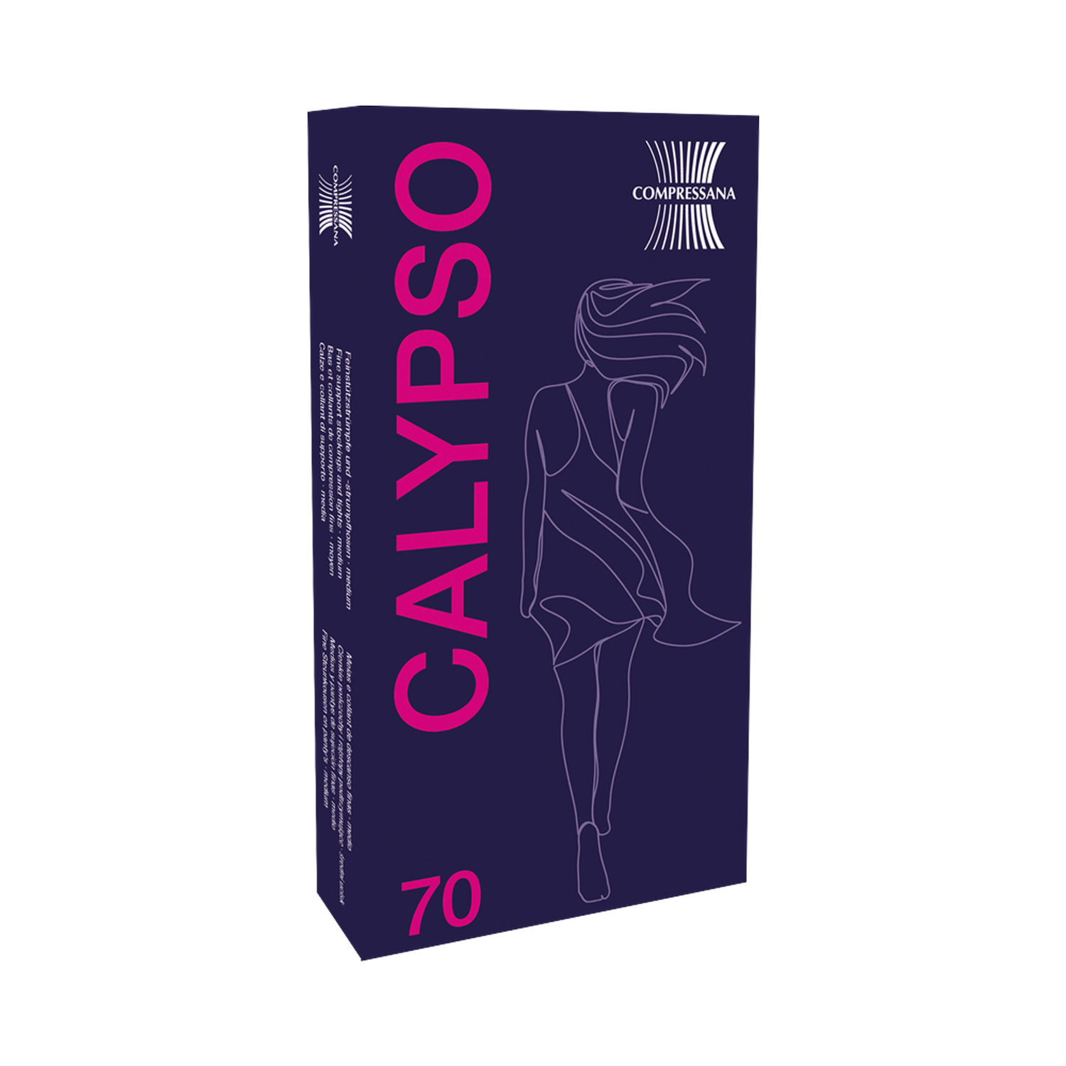 Stützstrumpfhose Calypso 70 den Compressana 7010 III (M) nachtblau
