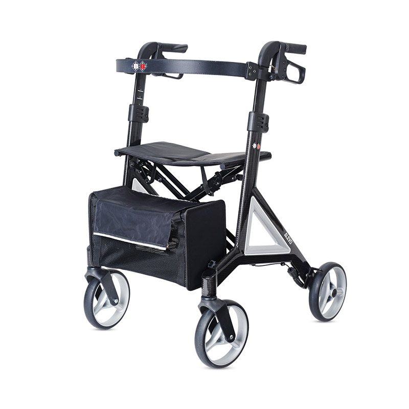 Leichtgewichtrollator Alevo Carbon Bischoff & Bischoff Carbon - Mokka