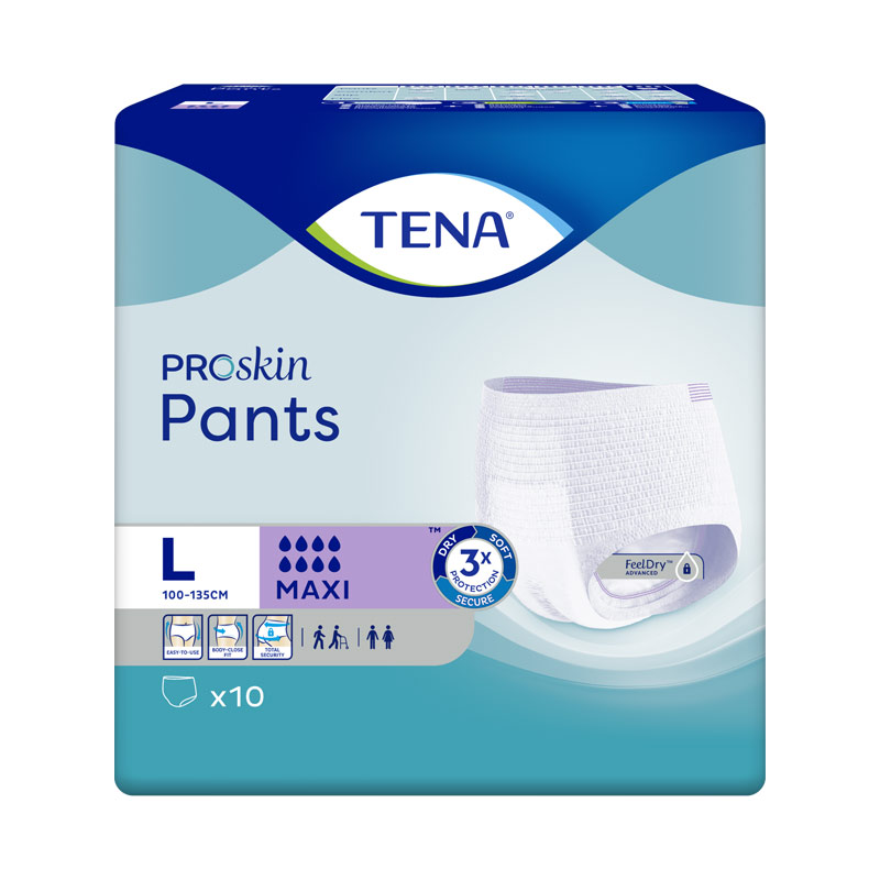 TENA Pants Maxi, Windelhose, Medium, Beutel (1 x 10 Stück)