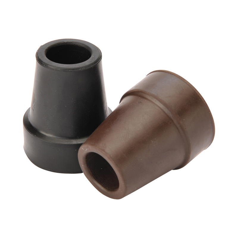Gummipuffer mit Stahleinlage für Gehstock (2er Set) 18 mm schwarz