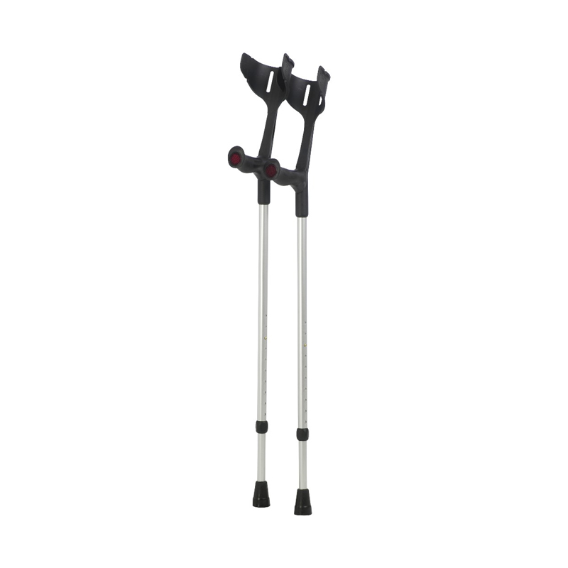 Rebotec Krücken Unterarmgehstütze Magic-Soft mit Softgriff ohne anatomischen Softgriff tiefschwarz