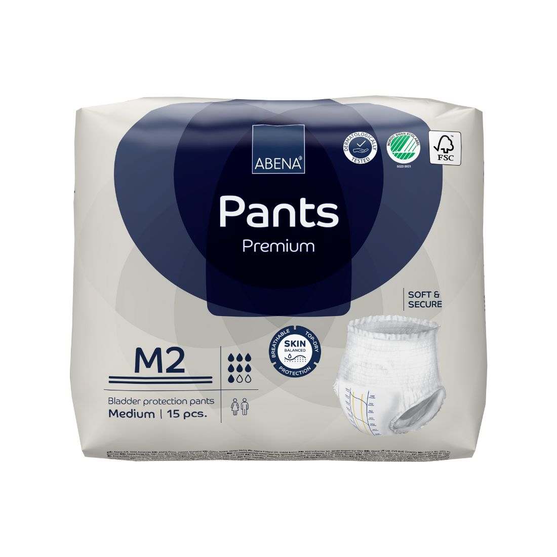 Abena Pants Premium 2, Windelhose M, Beutel 15 Stk.