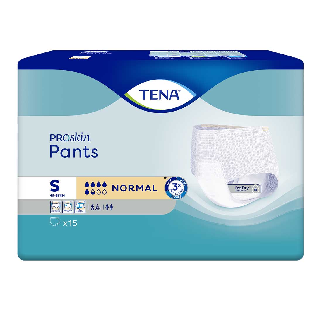 TENA Pants Normal, Windelhose, Small, Beutel (1 x 15 Stk.)