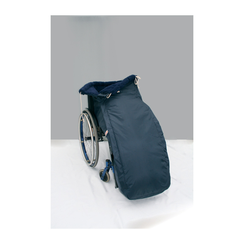 Orgaterm Rollstuhl Schlupfsack aus Webpelz Medium Anthrazit/Schwarz