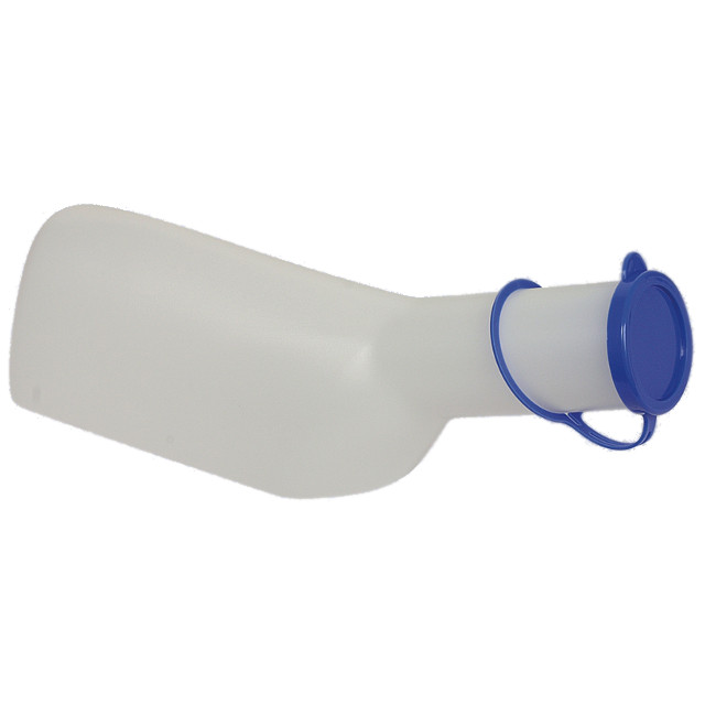 Sparpaket: 25 x Urinflasche für Männer 1 Liter, milchig, bis 130°C