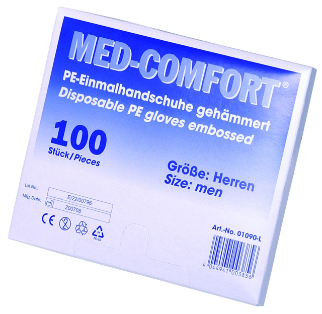 MED Comfort PE-Handschuhe, Damen- oder Herrengröße