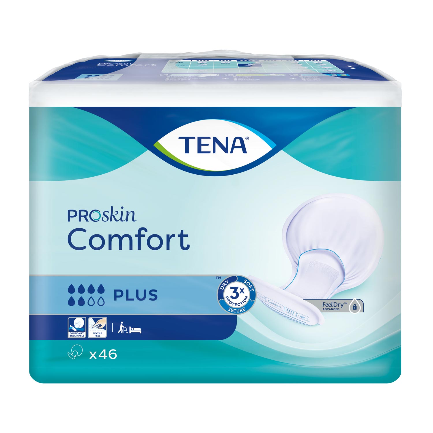 TENA Comfort Plus, Vorlage, Beutel (1 x 46 Stk.)