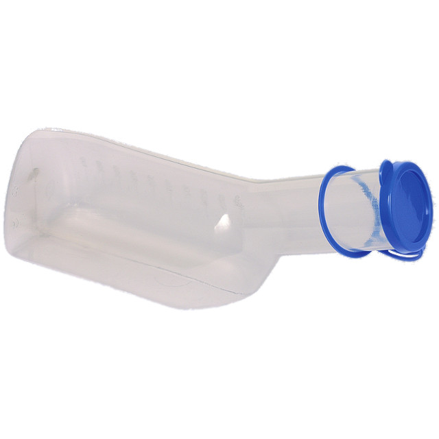 Urinflasche für Männer 1 Liter, glasklar, bis 130°C