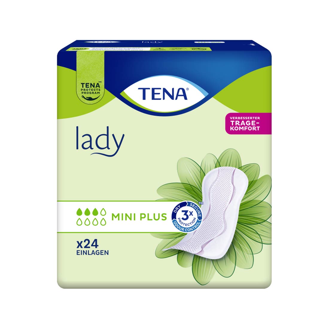 TENA Lady Mini Plus, Einlage, Sparpaket (6 x 24 Stk.)