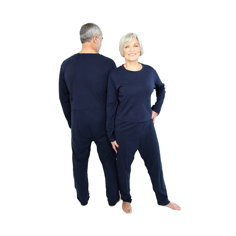 ActivePro Pflegeoverall Relax lang Rücken- und Beinreißverschluss XL