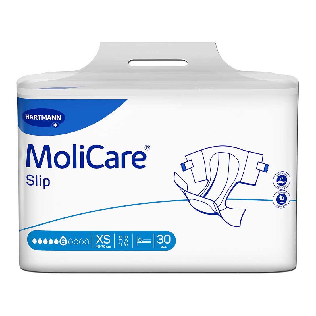 MoliCare Slip Extra, Windel, Medium, Sparpaket (3 x 30 Stk.)
