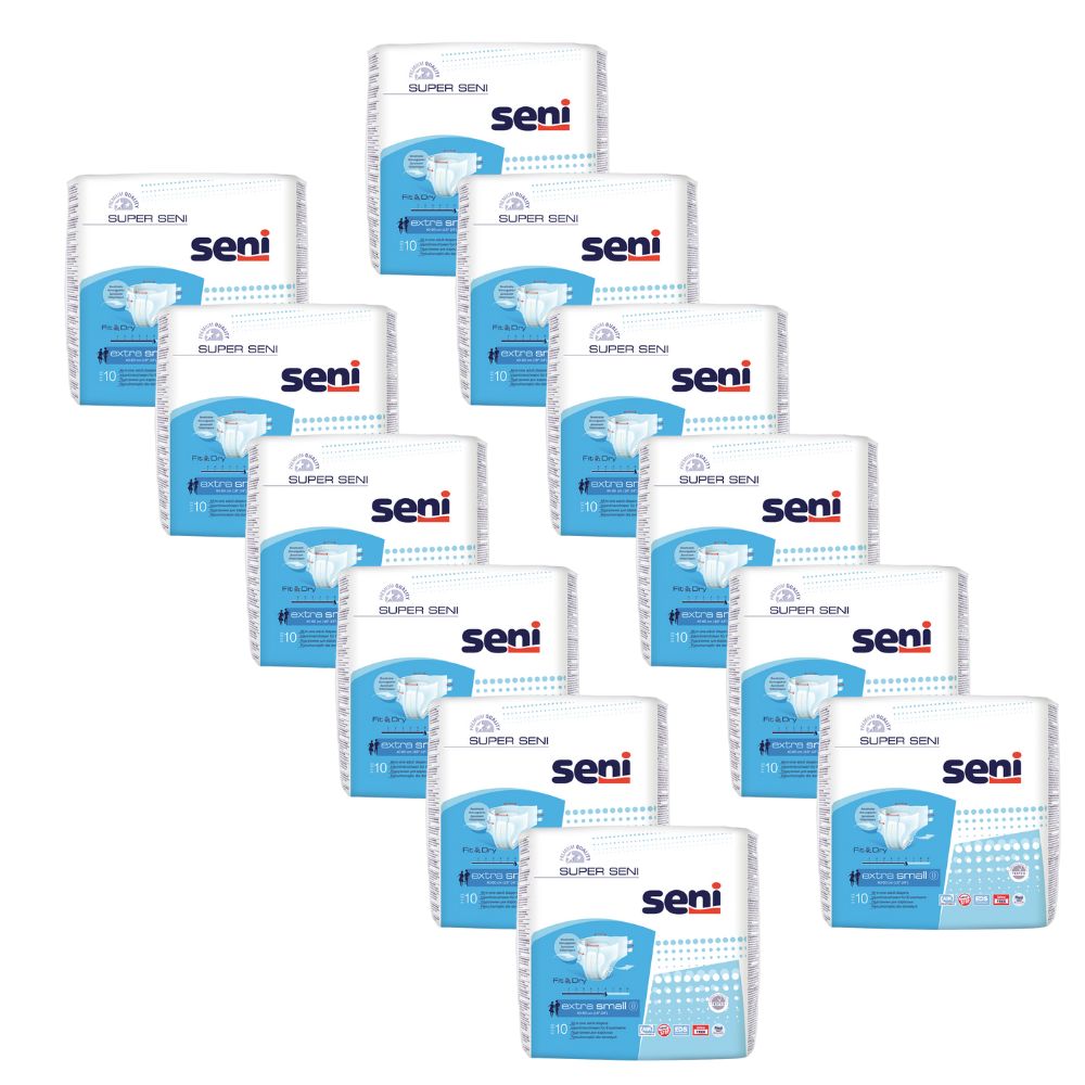 Super Seni, Windelhose, xtra small, Sparpaket (12 x 10 Stk.)