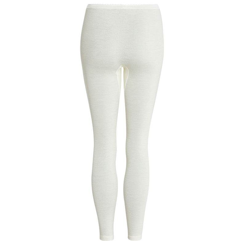 Damen Woll-Unterhose, lang Schwarz L