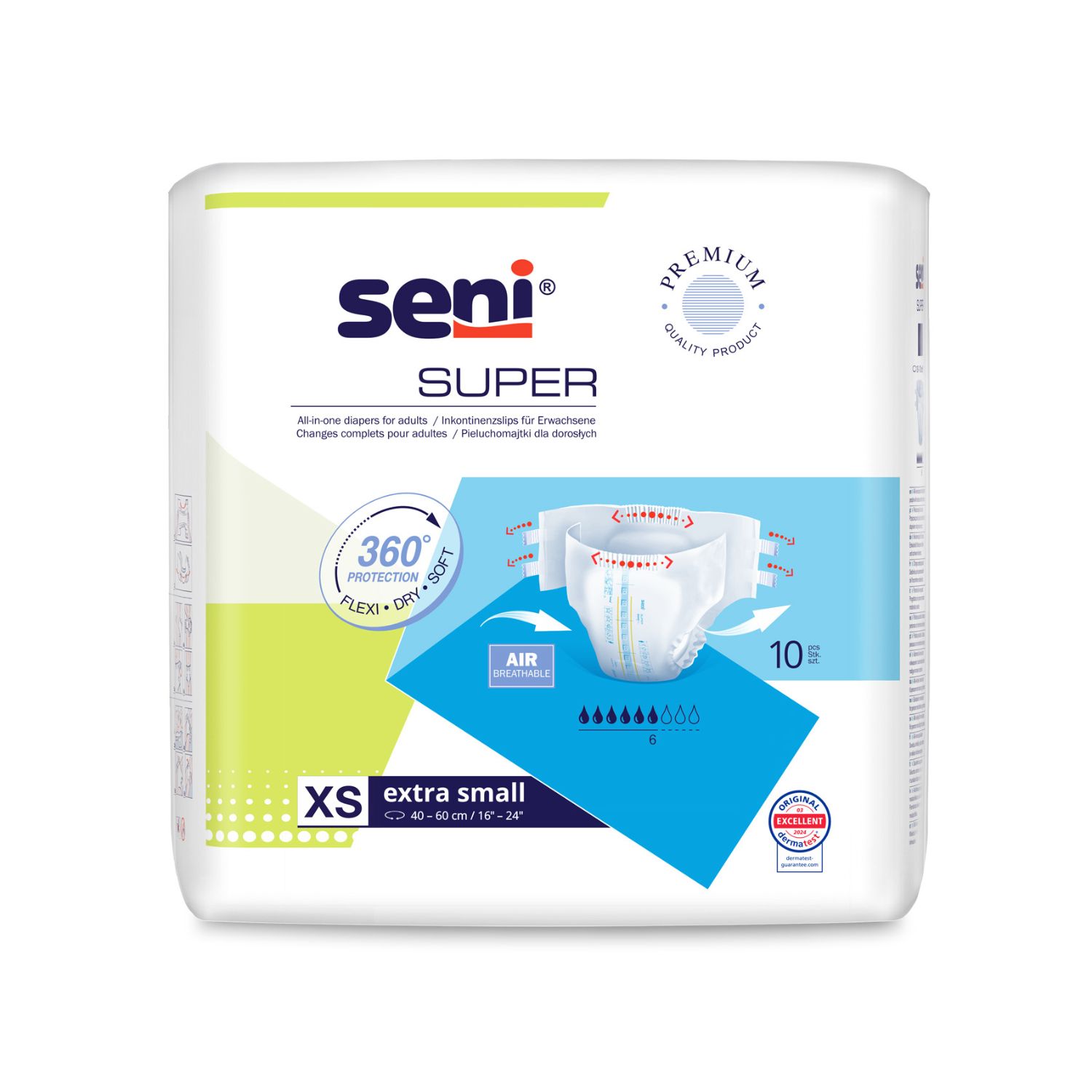 Seni Super, Windelhose Medium Sparpaket (4 x 30 Stk.)