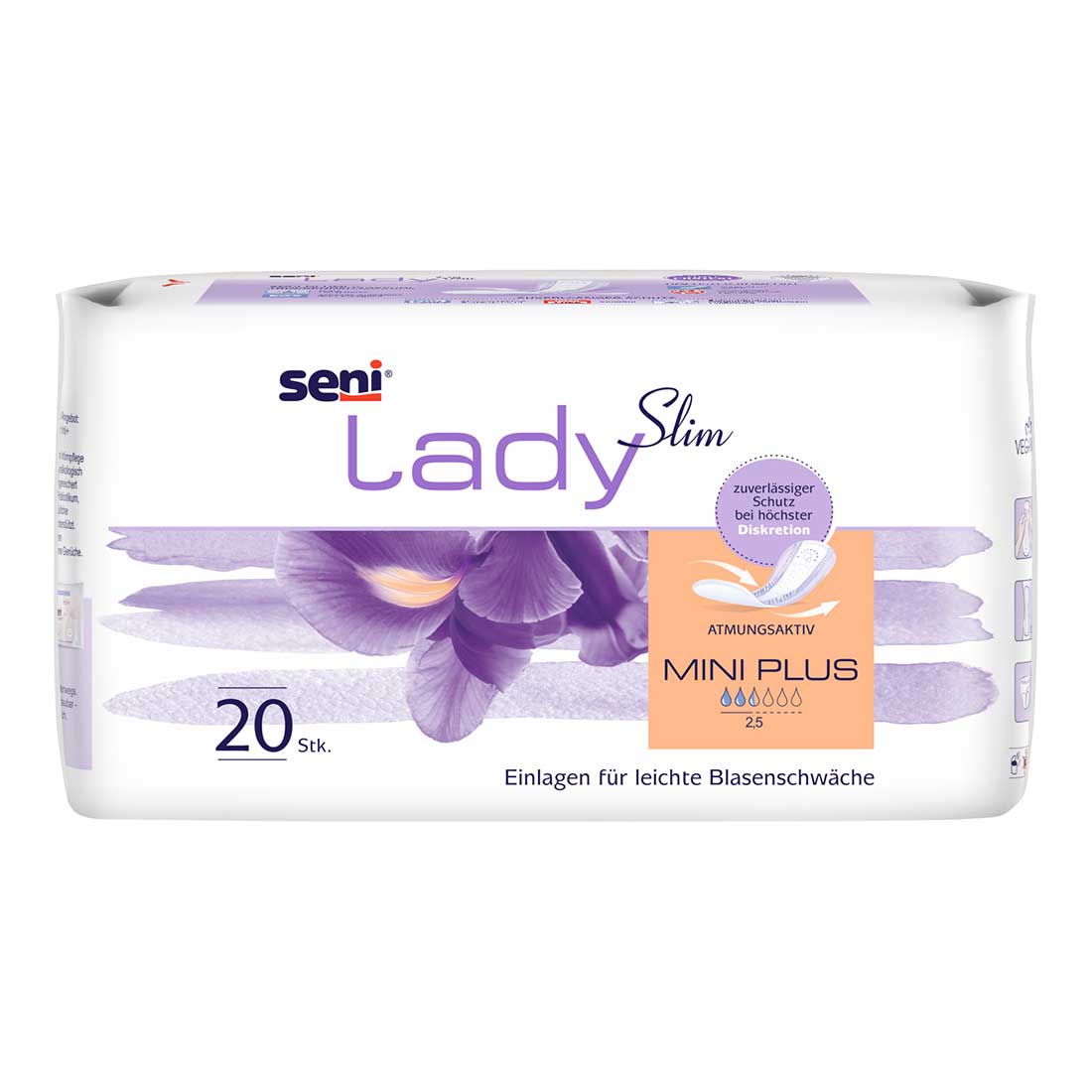 Seni Lady Slim Mini Plus, Einlage, Sparpaket (30 x 20 Stück)