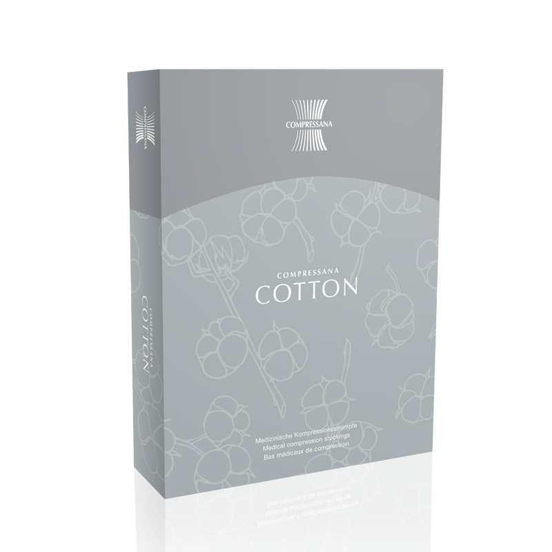 Cotton Schenkel-Kompressionsstrumpf von Compressana