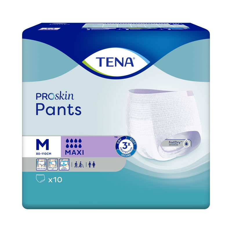 TENA Pants Maxi, Windelhose, Medium, Sparpaket (4 x 10 Stück)
