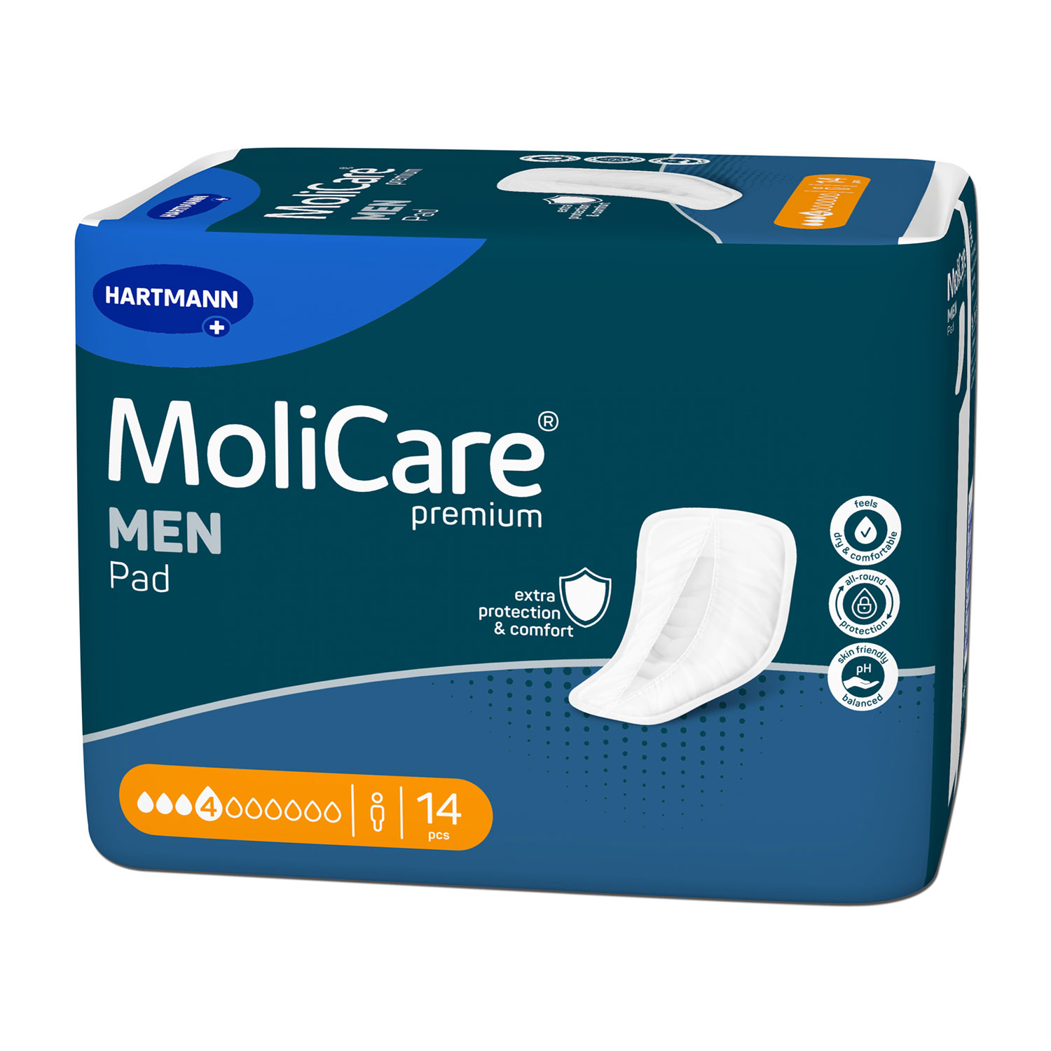 MoliCare Premium MEN PAD 4 Tropfen, Einlage, Sparpaket (12 x 14 Stk.)