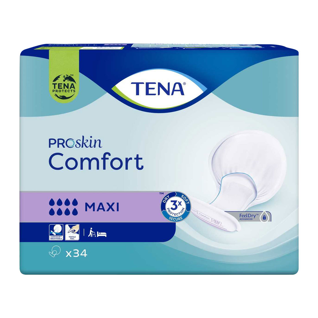 TENA Comfort Maxi, Vorlage, Beutel (1 x 34 Stk.)
