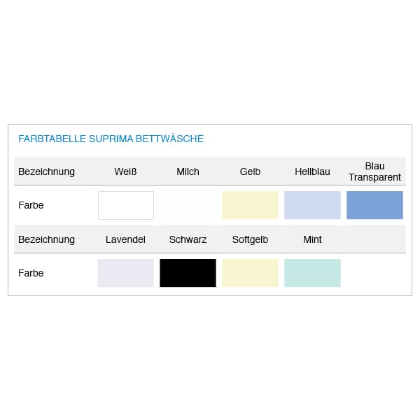 Bettwäsche - PVC farbig - Suprima 3620