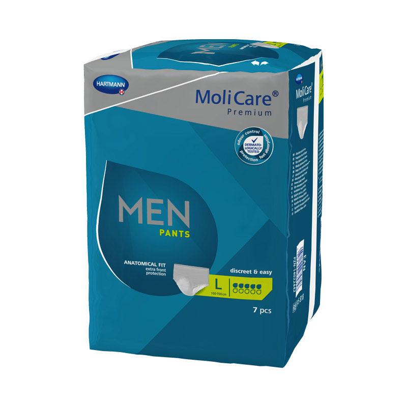 MoliCare Premium MEN PANTS 5 Tropfen, Windelhose, L, Beutel (1 x 7 Stk.)