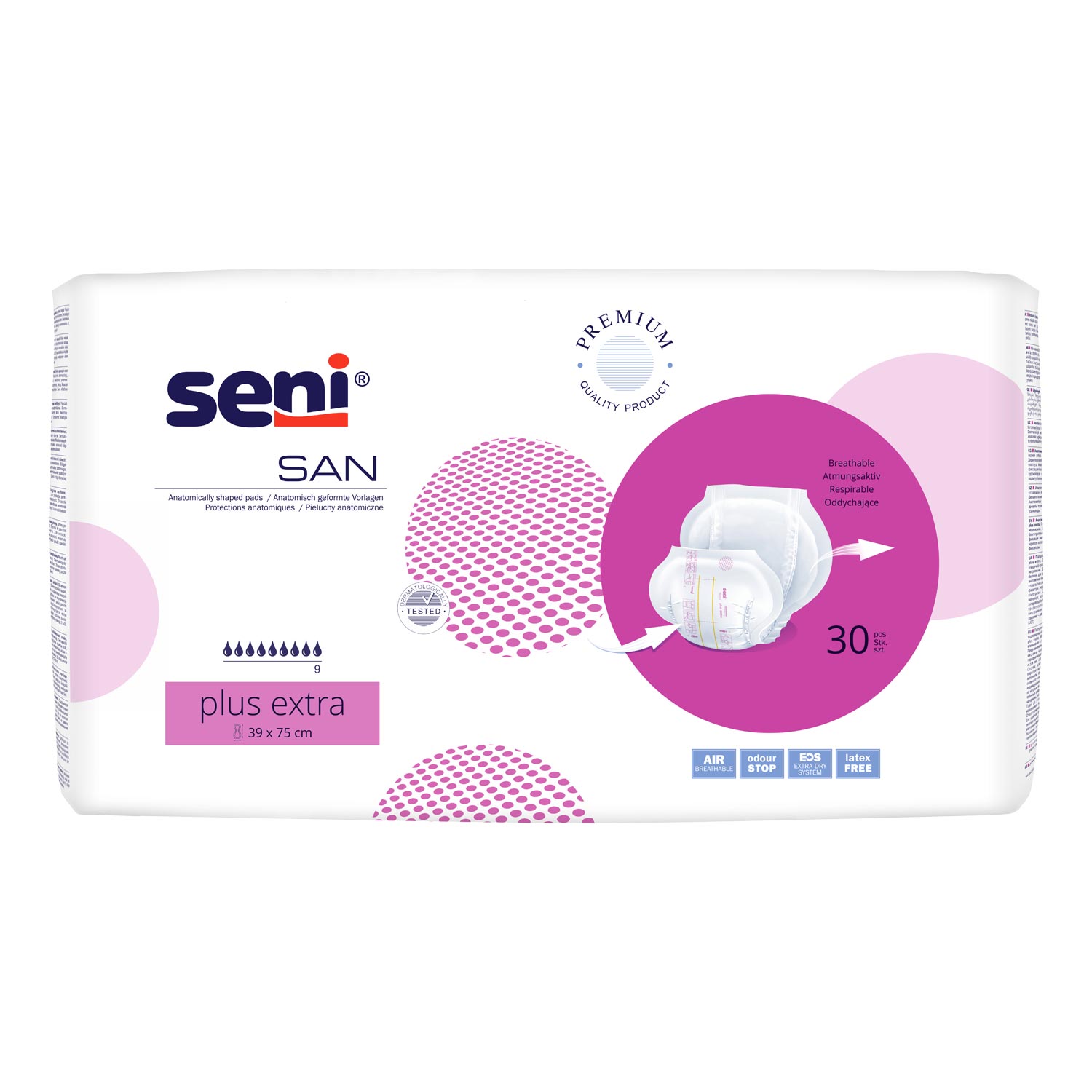 Seni San Plus Extra, Vorlage, Sparpaket (3 x 30 Stk.)