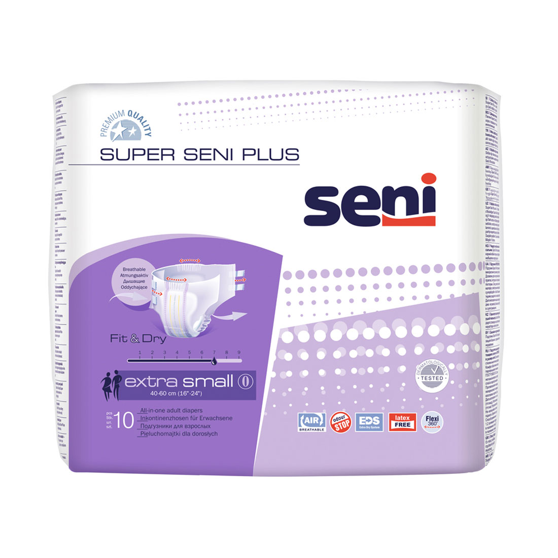Super Seni Plus, Windel, medium, Sparpaket (3 x 30 Stk.)