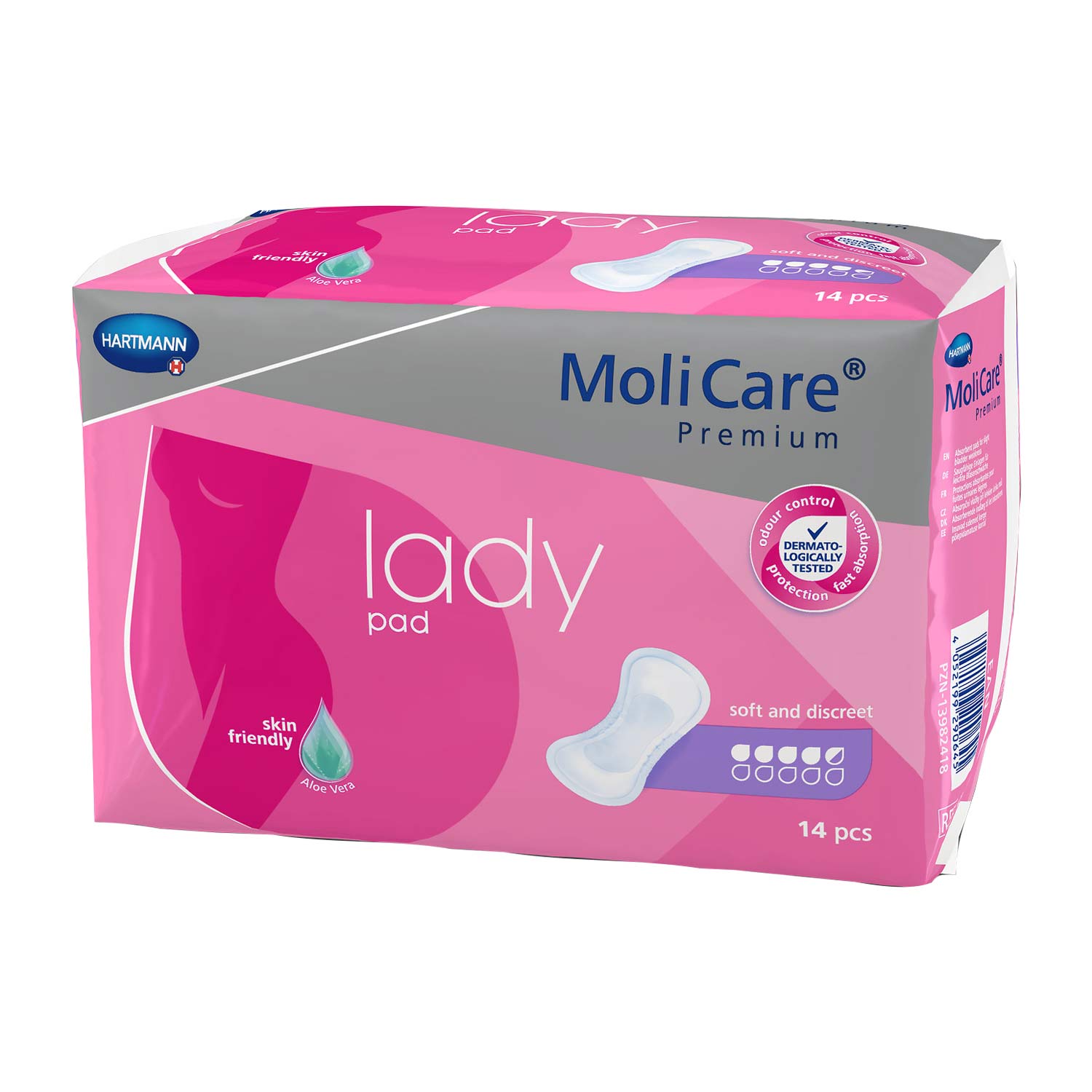 MoliCare Premium lady pad 4,5 Tropfen, Inkontinenzeinlagen, Beutel (1 x 14 Stk.)
