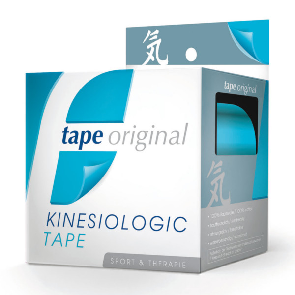 Kinesiologic Tape Blau, Tape Original, 5 cm x 5 m/ Rolle 1 blaue Rolle