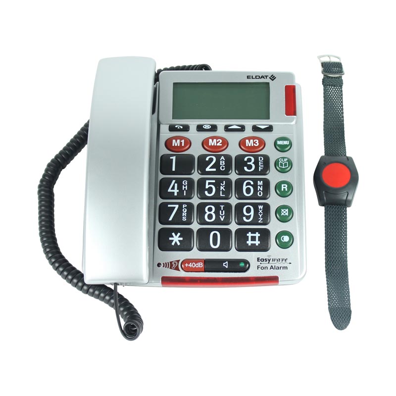 ELDAT Telefon-Set Easywave RS26 mit Armbandsender