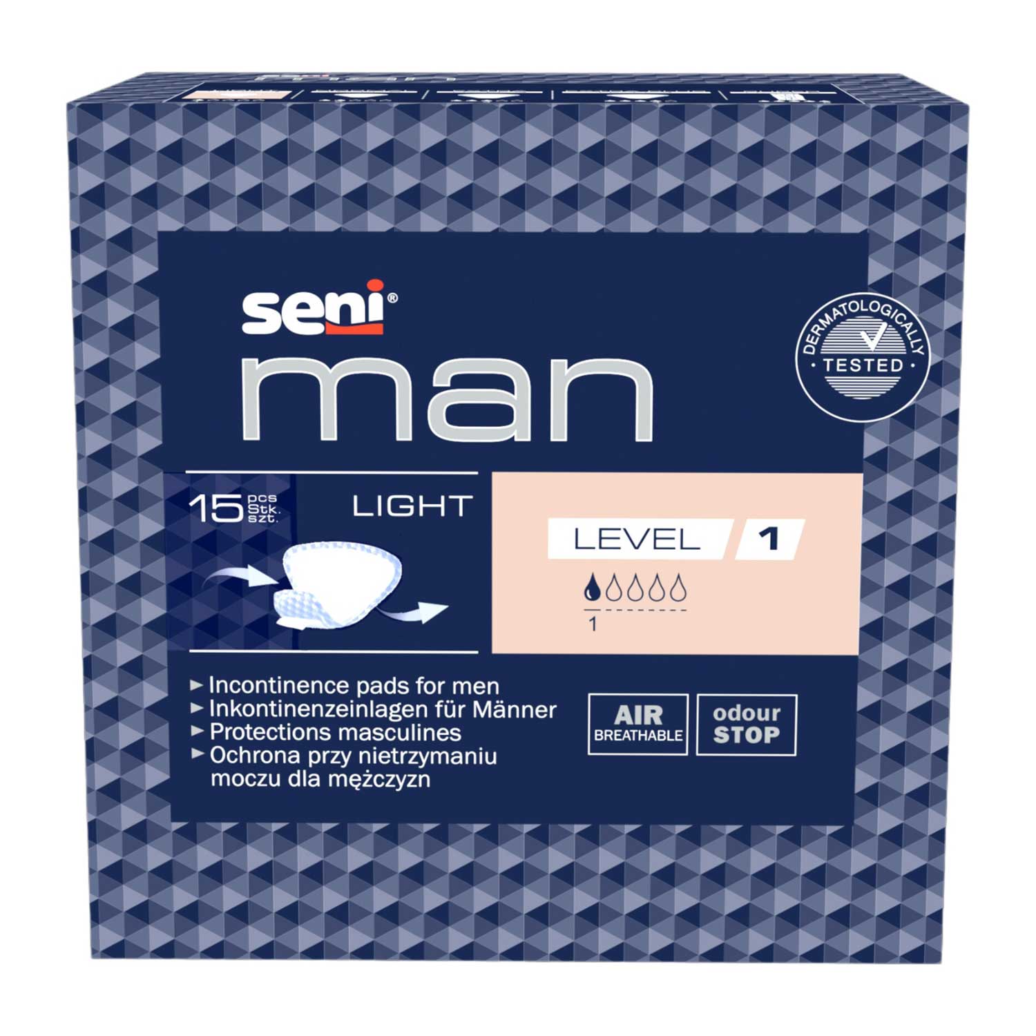 Seni Man Light Level 1, Einlage Beutel (15 Stk.)