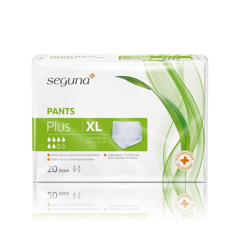 SEGUNA Pants Plus, Windelhose, Large, Sparpaket (4 x 20 Stk.)