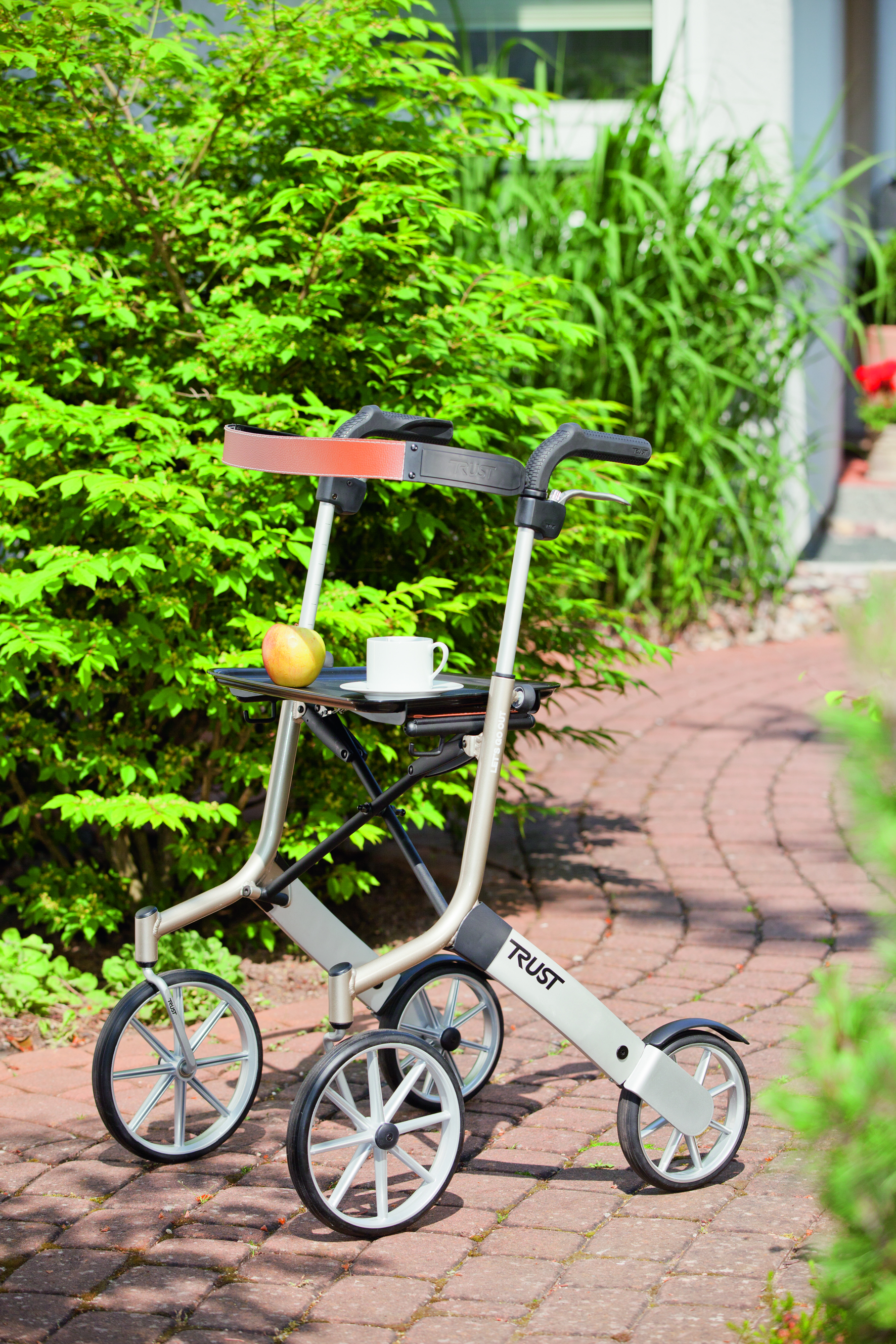Rollator Let's Go Out schwarz/silber