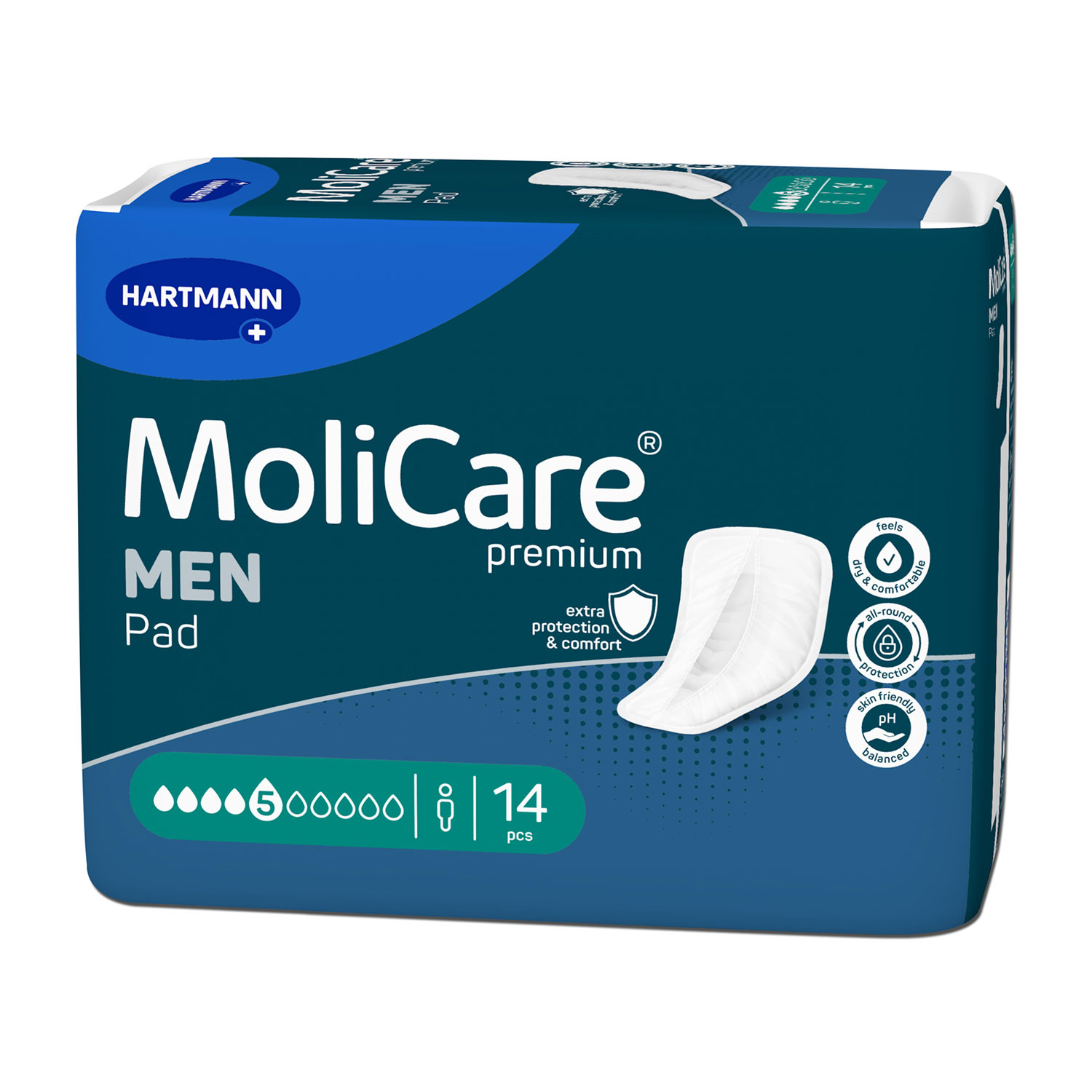 MoliCare Premium MEN PAD 5 Tropfen, Einlage, Beutel (1 x 14 Stk.)