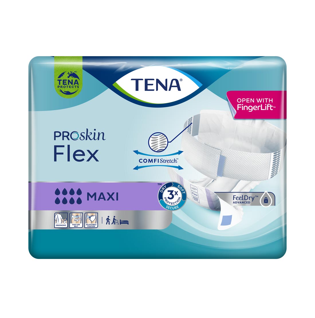 TENA Flex Maxi, Vorlage