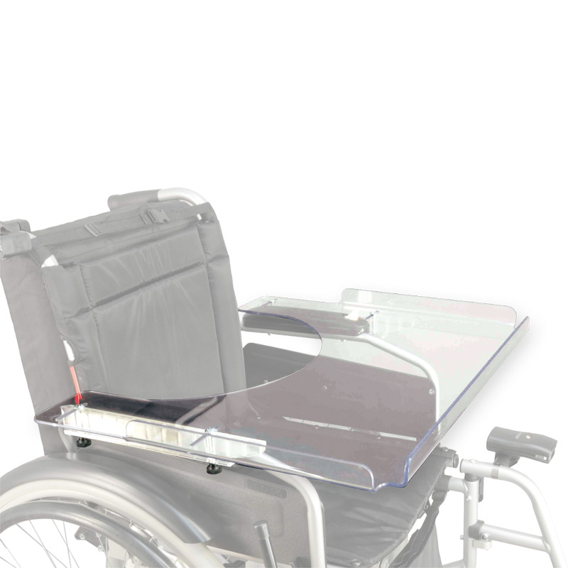 Therapietisch mit Kante für Rollstühle