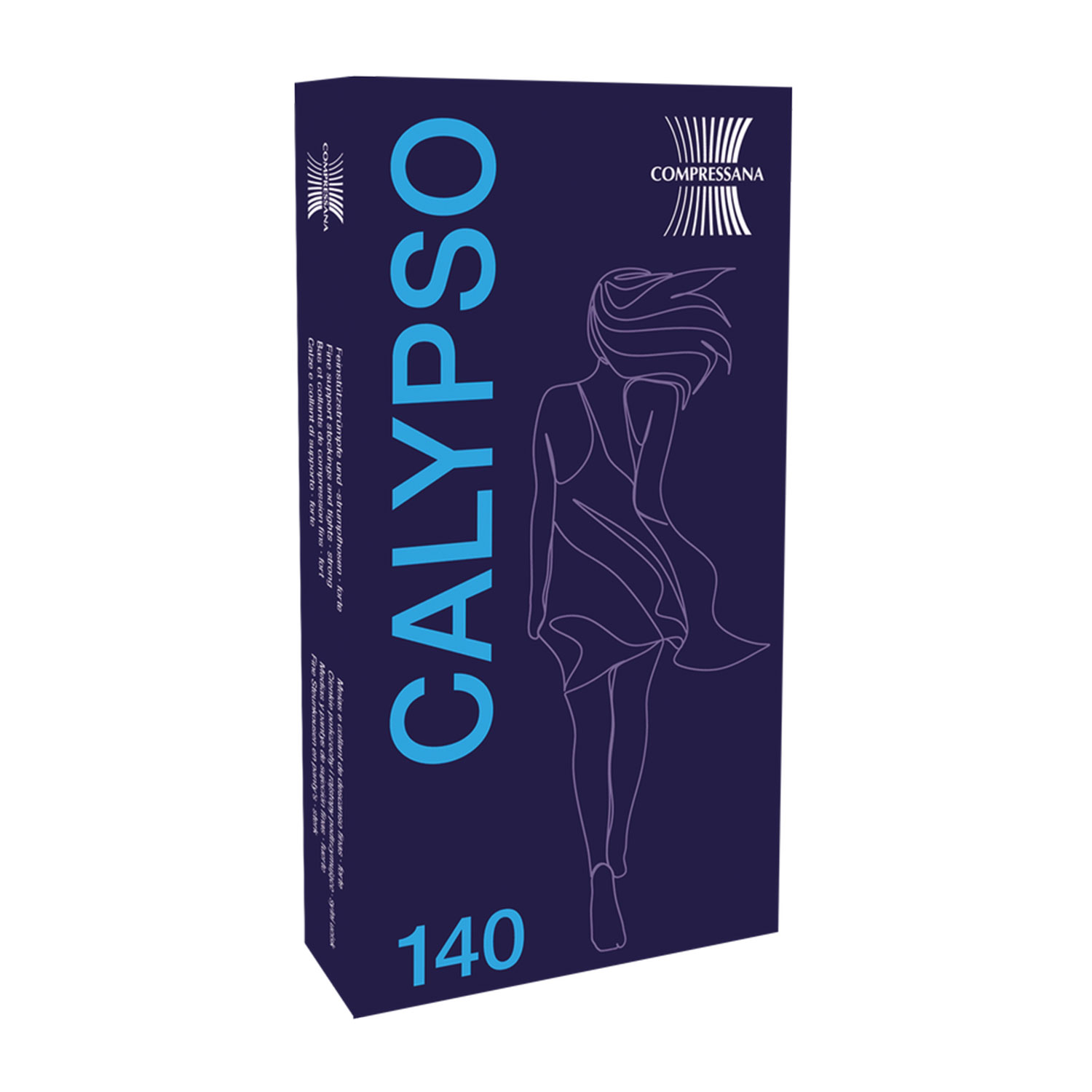 Kniestrümpfe - Fit für die Reise Calypso 140 den Compressana 9015 III (M) nachtblau