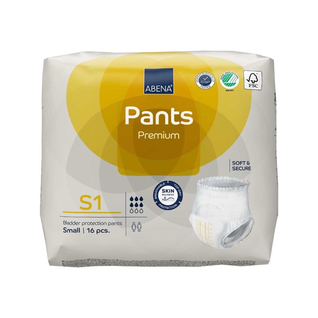 Abena Pants Premium 1, Windelhose XL, Beutel 16 Stk.