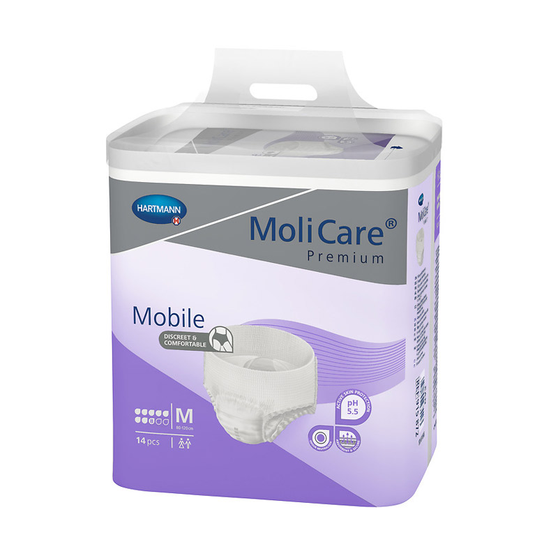 MoliCare Premium Mobile 8 Tropfen, Windelhose, Small Sparpaket  (4 x 14 Stk.)