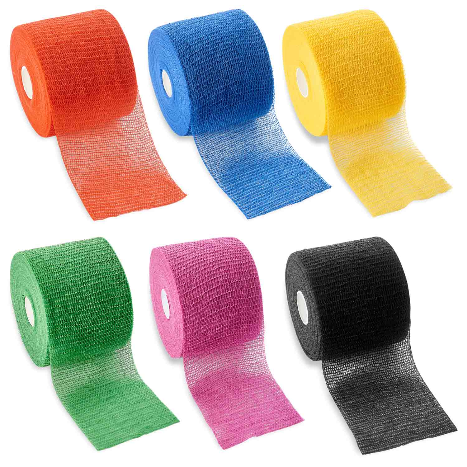 Haft-Krepp Color Fixierbinde 10 cm Gelb