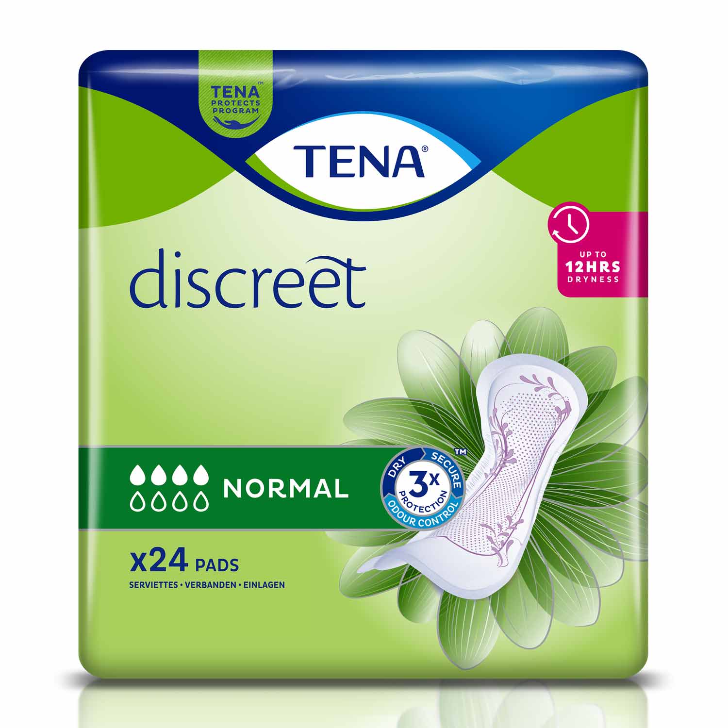 TENA Discreet Normal, Einlage, Beutel (1 x 24 Stk.)