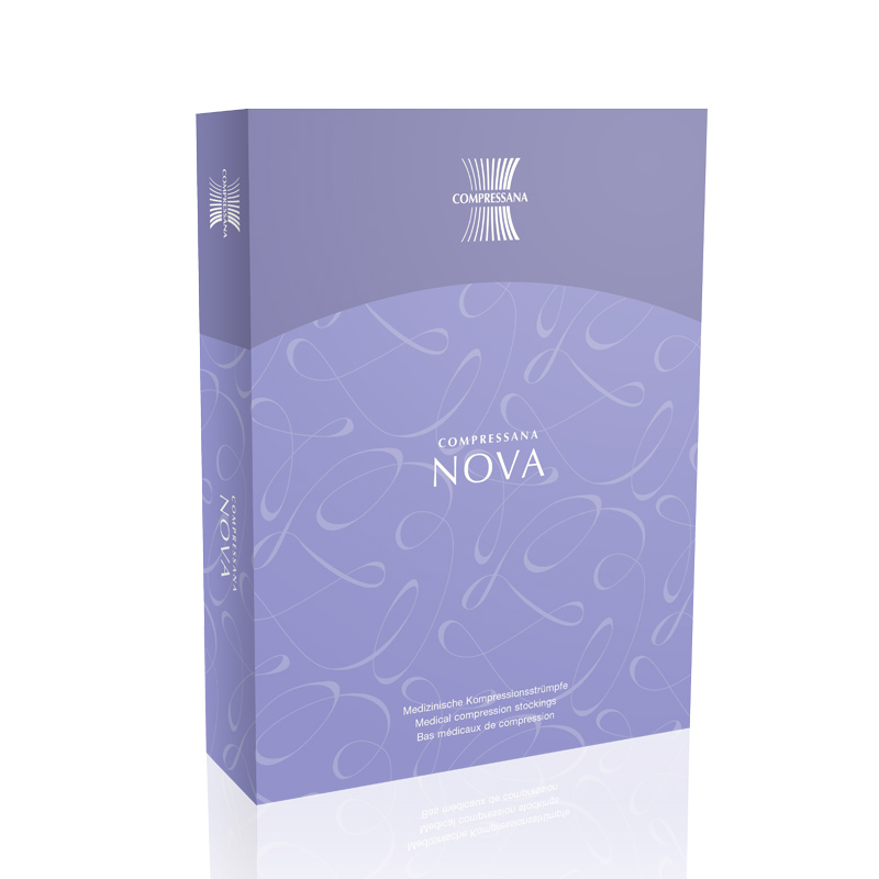 Nova Kompressionsstrumpfhose von Compressana Kompressionsklasse 2 offen VI (XXL) silk Normal: A-t = 72 - 83 cm