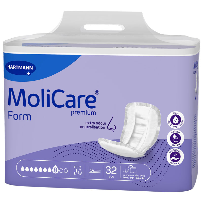 MoliCare Premium Form 8 Tropfen, Vorlage, Beutel (1 x 32 Stk.)