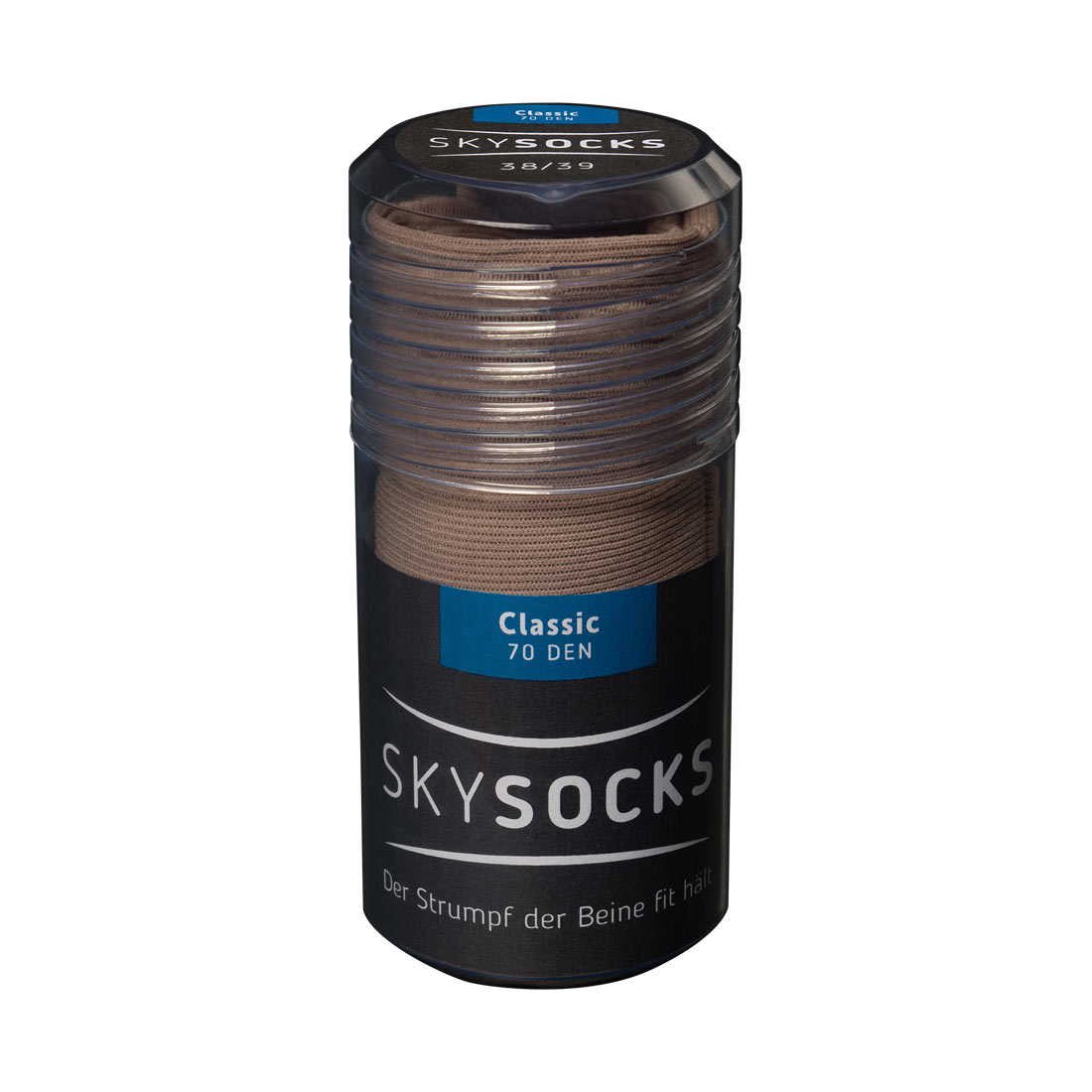Reisestrumpf Spring medical SKYSOCKS CLASSIC 70 den navy,38/39