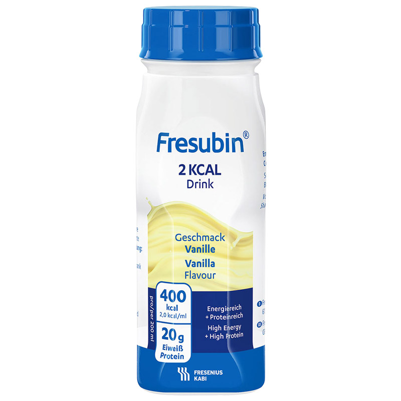 Hochkalorischer Fresubin 2 KCAL Drink 4 x 200ml Vanille